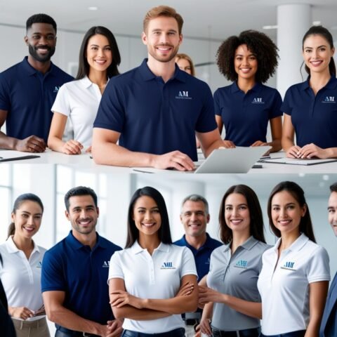 Camisa polo uniforme empresa