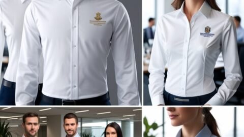 Camisa executiva bordada