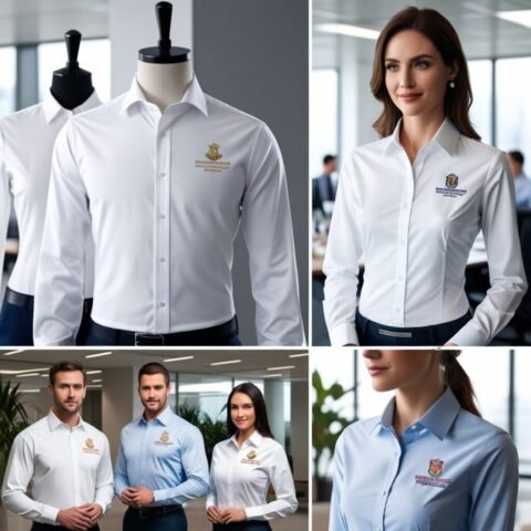 Camisa executiva bordada